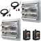 Ipower 10 Inch Shutter Exhaust Fan Aluminum+ fan speed controller + Disposal Power Cord Kit2 Pack, 2PK HIFANXEXHAUST10CTBX2 - alternate 1